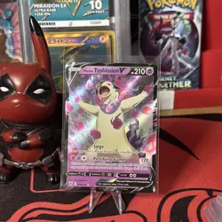 Pokemon TCG Hisuian Typhlosion V Astral Radiance Holo Rare Card 053/189 - Image 1