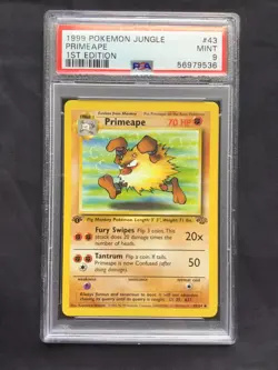 Pokemon Cards: Jungle 1st Edition Uncommon: Primeape 43/64 PSA 9 - Image 2