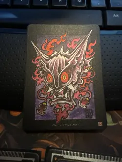 Pokai Gaku - Haunter - Art Yeuh - Holo Promo - Custom Pokemon Card - Image 1