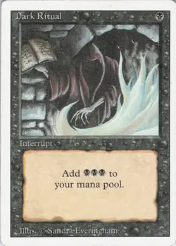 MTG Dark Ritual () | HP | Revised Edition {3ED} - Image 1