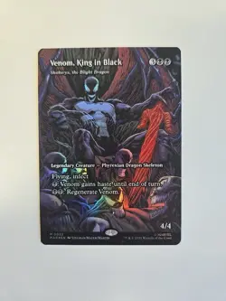 Venom, King in Black (BORDERLESS) Marvel's Spider-Man - Magic/MTG - Image 1