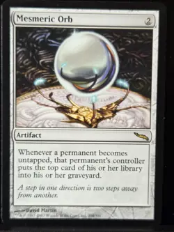 MTG Magic The Gathering Mesmeric Orb - Mirrodin #204 - Image 1