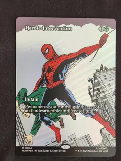 MTG Heroic Intervention Borderless Foil (0034) Marvel Eternal-Legal (LP) - Image 1