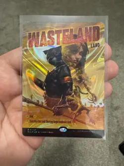 Wasteland HALO FOIL #0050, Secret Lair Countdown: An Encyclopedia of Magic, MTG - Image 1