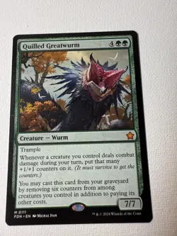 Quilled Greatwurm - Magic: The Gathering - Foundations 2024 FDN M 0111 (Mint) - Image 1