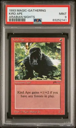 Kird Ape - Arabian Nights - MTG - Mint - PSA 9. See store for more MTG. - Image 1