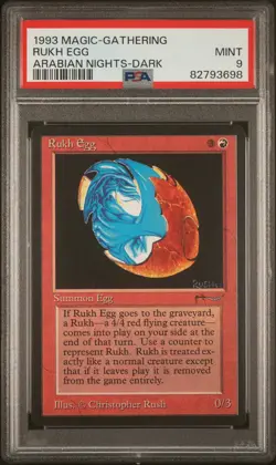 Rukh Egg (Dark) - Arabian Nights - MINT - PSA 9. See MTG in store - Image 1