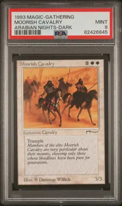 Moorish Cavalry (Dark) - Arabian Nights - MTG - MINT - PSA 9. POP 11. - Image 1