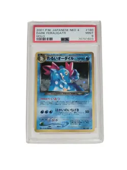 Japanese Dark Feraligatr Darkness, and to Light Neo Destiny Pokemon PSA MINT 9 - Image 1