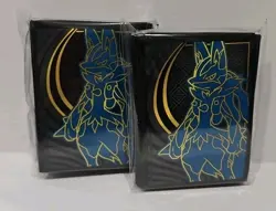 Pokemon Card Sleeves Mega Evolutions 2 Packs Of 65 Lucario - Image 1