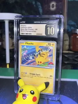 Pikachu Black Star Promo 190 CGC Pristine 10 World Championship 2023 Pokemon Car - Image 4