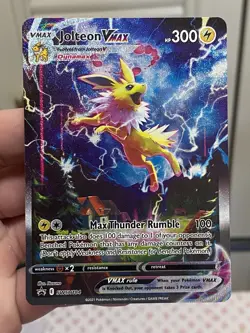 Pokemon SWSH184 Jolteon VMAX Sword & Shield Black Star Promo - Image 1