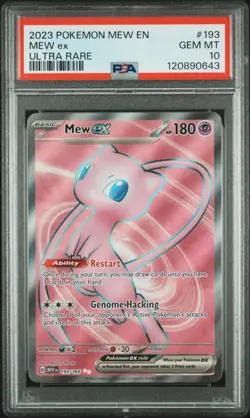2023 POKEMON MEW EN-151 ULTRA RARE #193 MEW EX PSA 10 - Image 1