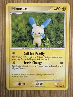Minun 71/147 2009 Supreme Victors Set Pokemon Card TCG Non Holo Uncommon VLP - Image 1