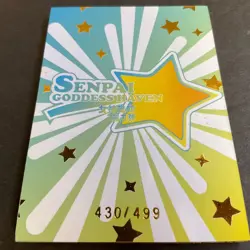 WES - Senpai Goddess Haven #5 - TCR Serial Number Card #430/499! Goddess Story - Image 2