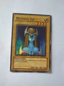 LOB-E050 Mystical Elf Super Rare Unl Edition Yugioh Card - Image 1