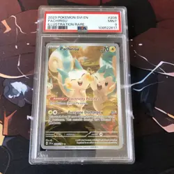 PSA 9 MINT Pachirisu 208/198 Scarlet & Violet ILLUSTRATION RARE Pokemon Card - Image 1