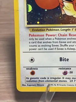 Pokemon TCG Eevee #11 Black Star Holo Promo Card 1999 WOTC - Image 4