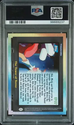 2000 TOPPS POKEMON TV ANIMATION SER 2 EPISODE CARDS THE TOWER OF TERROR PSA 7 - Image 2