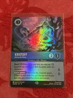 EPIC Lorcana Whispers - Kristoff - Mining the Ruins - 218/204 FOIL EPIC - Image 1