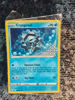 Pokemon TCG Card Holiday Advent Calendar 2023 Stamp Cryogonal 043/203 Galaxy - Image 1
