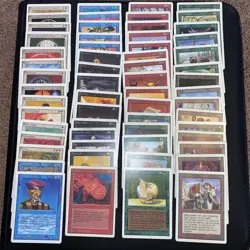 MTG Vintage Lot Of 60 Common/Uncommons - Unlimited Edition (1993), No Duplicates - Image 1