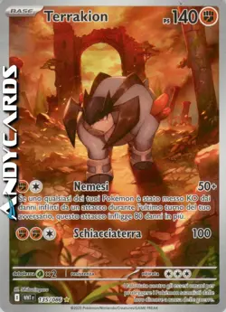 TERRAKION 135/086 • Rara Gallery • Fuoco Bianco WHT POKEMON - Image 1