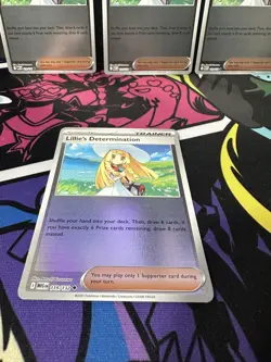 Pokemon Lillie's Determination Reverse Holo Playset (7) 119/132 Mega Evolution - Image 3