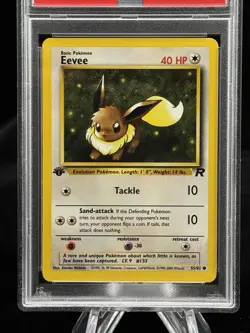 Eevee #55 1st Edition Team Rocket 2000 Pokemon PSA 9 ? - Image 2