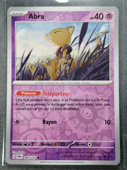 Carte POKEMON FR - EV06 Mascarade Crepusculaire 080/167 Abra Reverse Neuf - Image 1