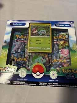 TCG Pokemon GO Bulbasaur Pin Collection Box - Image 1