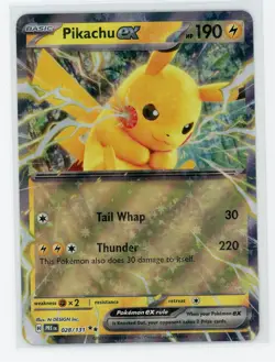 Pokemon TCG - Pikachu ex 28/131 - Prismatic Evolutions - Ultra Rare - Image 1