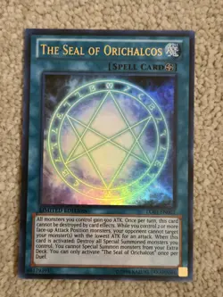 YUGIOH ULTRA RARE The Seal Of Orichalcos LC03-EN001 Limited Edition - Image 1