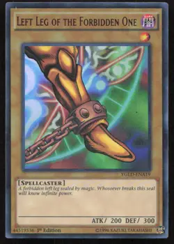 Yu-Gi-Oh TCG King of Games: #YGLD-ENA19 Left Leg of Forbidden One UR - Image 1