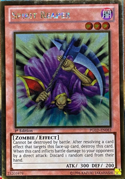 Yugioh Spirit Reaper PGLD-EN083 Gold Rare 1st Ed NM near mint fast ship - Image 1