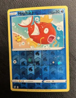 HD Swirl MINT Pokemon Magikarp Reverse Cosmos Holo 039/192 Rebel Clash Card - Image 1