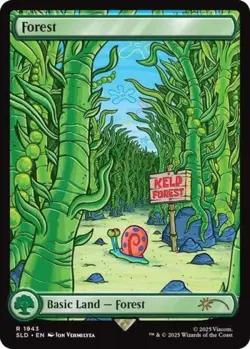MTG English Forest (1943) NM Normal Secret Lair - Image 1