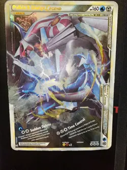 Palkia & Dialga Legend Jumbo Pokemon Card 2010 102/102 Light Played Pokemon Card - Image 1