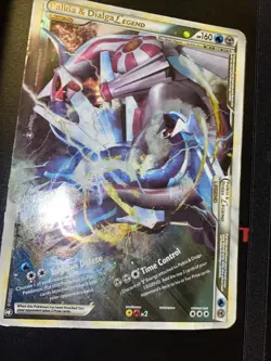 Palkia & Dialga Legend Jumbo Pokemon Card 2010 102/102 Light Played Pokemon Card - Image 2