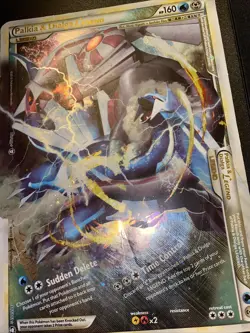 Palkia & Dialga Legend Jumbo Pokemon Card 2010 102/102 Light Played Pokemon Card - Image 3