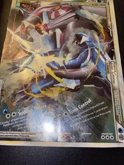 Palkia & Dialga Legend Jumbo Pokemon Card 2010 102/102 Light Played Pokemon Card - Image 4