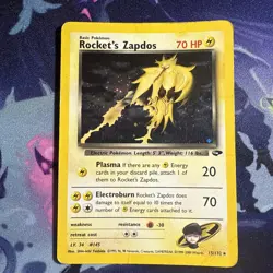 Rockets Zapdos 15/132 - Gym Challenge Set - Holo Rare Card - WOTC - Pokemon HP - Image 1