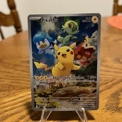 Pokemon Pikachu 027 Sv: Scarlet & Violet Promo Cards Holo NM - Image 1