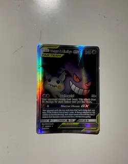 Pokemon Card Gengar And Mimikyu GX - Image 1
