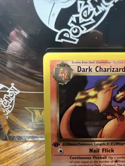 Pokemon 1st Edition Dark Charizard TCG Non-Holo Rare Card 21/82 - Image 2