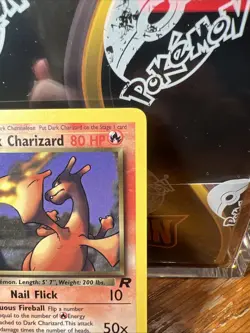 Pokemon 1st Edition Dark Charizard TCG Non-Holo Rare Card 21/82 - Image 3