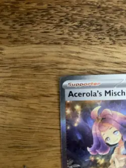 Pokemon Card Acerolas Mischief 183/132 Mega Evolutions Secret Illustration Rare - Image 5