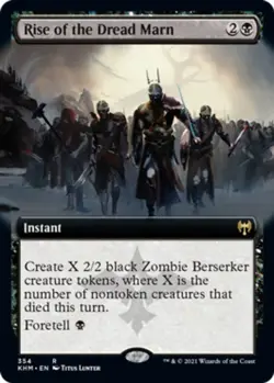 MTG Rise of the Dread Marn - Foil - Extended Art, Kaldheim, Lightly Played, Engl - Image 1