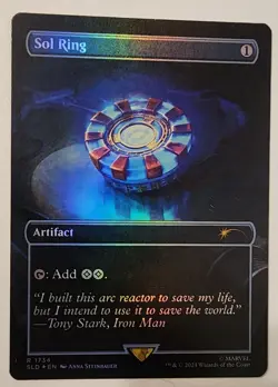 Mtg Secret Lair Sol Ring 1734 NM Rainbow Foil - Image 1