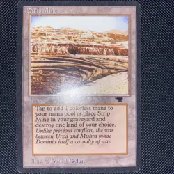 English - MTG Strip Mine (Uneven Horizon) - NM - Antiquities - Image 1